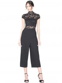 Alice Olivia Elysia Pleated Gaucho Jumpsuit at Alice + Olivia